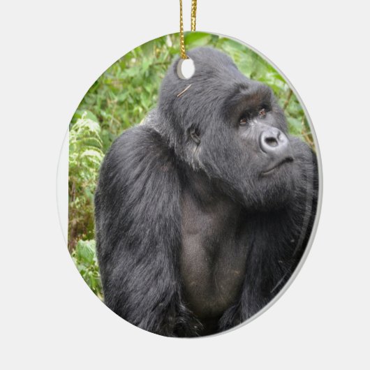 Happy Monkey Keramisch Ornament (Links)