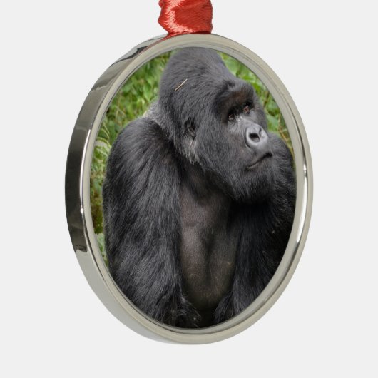 Happy Monkey Metalen Ornament (Rechts)