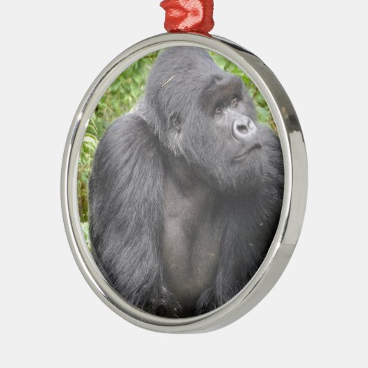 Happy Monkey Metalen Ornament (Links)