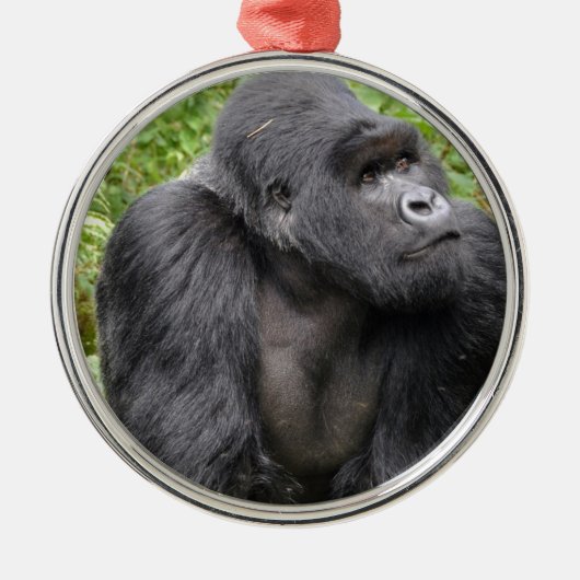 Happy Monkey Metalen Ornament (Voorkant)