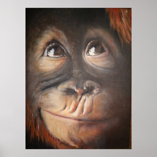 Happy Monkey Secret Thood Oil Painting Poster (Voorkant)