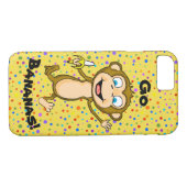 Happy Monkey-telefoontas Case-Mate iPhone Case (Achterkant (Horizontaal))