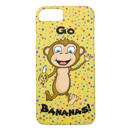 Happy Monkey-telefoontas Case-Mate iPhone Case (Achterkant)