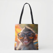 Happy Monkey Tote Bag (Voorkant)