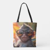 Happy Monkey Tote Bag (Achterkant)