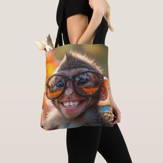 Happy Monkey Tote Bag (Dichtbij)