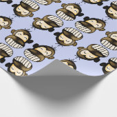 Happy monkey wrapping papier (Hoek)