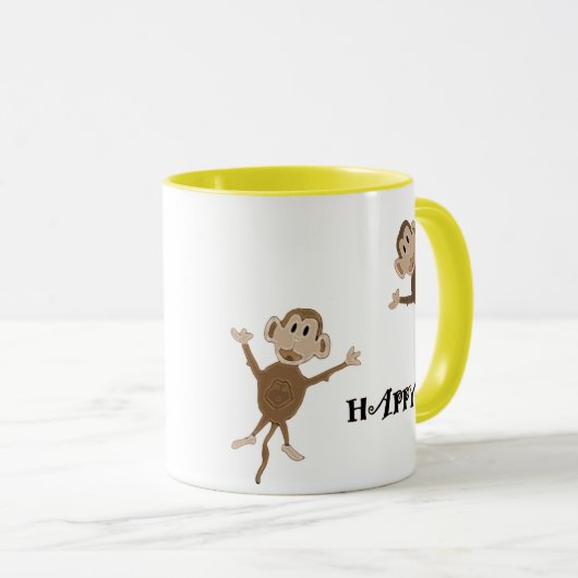 Happy Monkeys Mok (Voorkant rechts)