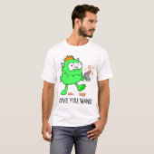 Happy Monster Alien: "Ik hou van je, MAN!!!" T-sh T-shirt (Voorkant volledig)