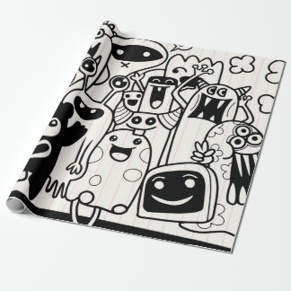 HAPPY MONSTER-cadeaupapier Cadeaupapier