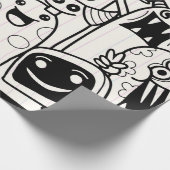 HAPPY MONSTER-cadeaupapier Cadeaupapier (Hoek)