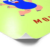 Happy Monster Foto Afdruk (Hoek)