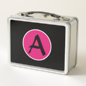 HAPPY MONSTER GRAFFITI DIY INITIAAL Metal Lunchbox (Achterkant)