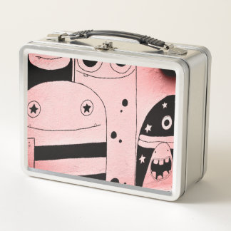 HAPPY MONSTER GRAFFITI DIY INITIAAL Metal Lunchbox