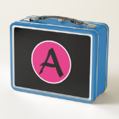 HAPPY MONSTER GRAFFITI DIY INITIAAL Metal Lunchbox (Achterkant)