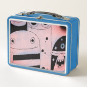 HAPPY MONSTER GRAFFITI DIY INITIAAL Metal Lunchbox (Voorkant)