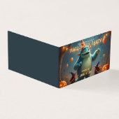 Happy Monster Halloween Party voor kinderen Kaart (Buitenkant)