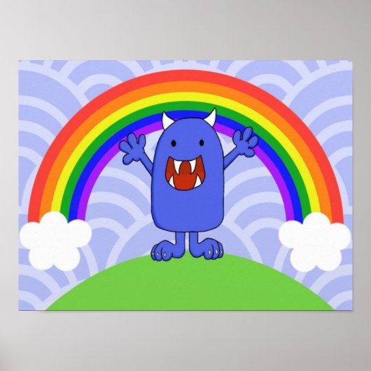 Happy Monster Poster (Voorkant)