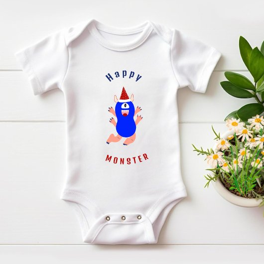 Happy Monster Romper