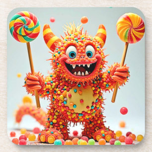 Happy Monster Snoep Delight Design Bier Onderzetter