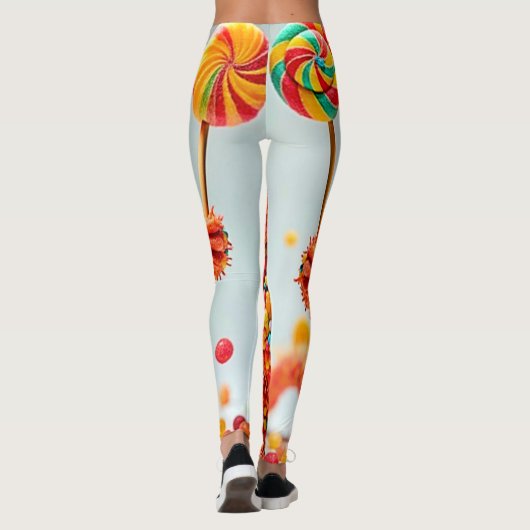 Happy Monster Snoep Delight Design Leggings (Achterkant)