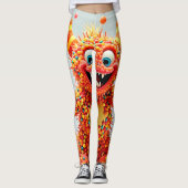 Happy Monster Snoep Delight Design Leggings (Voorkant)