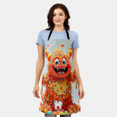 Happy Monster Snoep Delight Design Schort (Gedragen)
