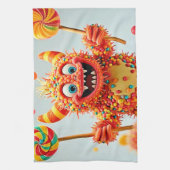 Happy Monster Snoep Delight Design Theedoek (Verticaal)