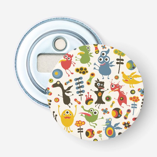 Happy Monsters Button Flesopener (Voorkant)