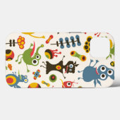 Happy Monsters Case-Mate iPhone Case (Achterkant (horizontaal))