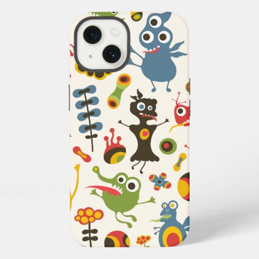 Happy Monsters iPhone Hoesje (Achterkant)