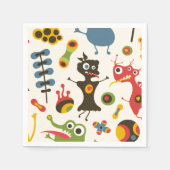 Happy Monsters Servetten (Voorkant)