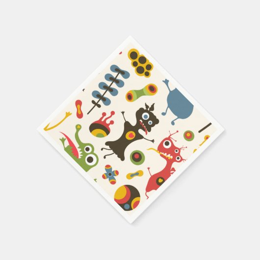 Happy Monsters Servetten (Hoek)