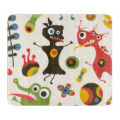 Happy Monsters Snijplank (Voorkant)