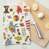 Happy Monsters Theedoek (Quarter Fold)