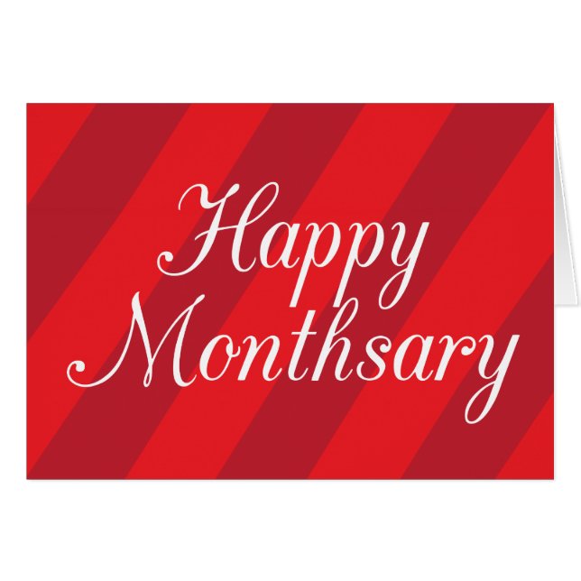 Happy Monthsary (Voorkant Horizontaal)
