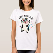 Happy Moo Year Funny Koe Pun T-shirt (Voorkant)