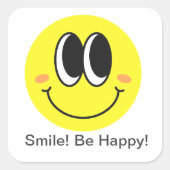 Happy Mood Smiley Sticker Pack 3"x3" (Voorkant)