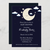 Happy Moon Baby Shower Uitnodigingen (Voorkant / Achterkant)