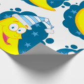 Happy Moon Face Cadeaupapier