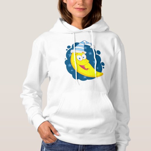 Happy Moon Face Hoodie (Voorkant)