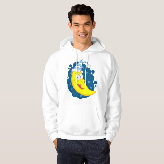 Happy Moon Face Hoodie (Voorkant volledig)