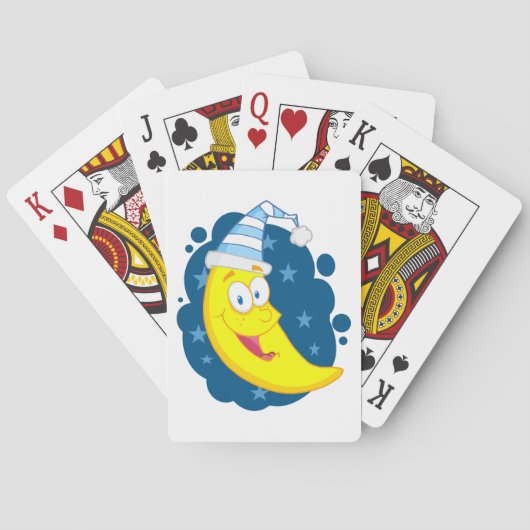 Happy Moon Face Pokerkaarten (Achterkant)