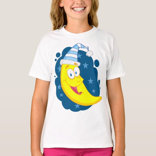 Happy Moon Face T-shirt (Voorkant)