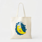 Happy Moon Face Tote Bag (Voorkant)