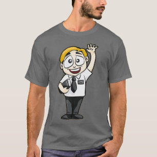 Happy Mormon    MissionaryElder met Bijbel T-shirt