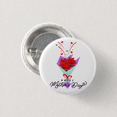 HAPPY MOTHER DAY GIFT RONDE BUTTON 3,2 CM (Voorkant /achterkant)