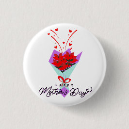 HAPPY MOTHER DAY GIFT RONDE BUTTON 3,2 CM