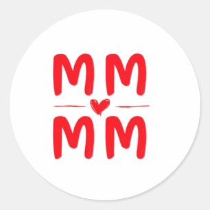 Happy Mother Day Post Kaart Ronde Sticker