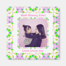 Happy Mother’s Day Best Mommy Mom Ever Pink Green